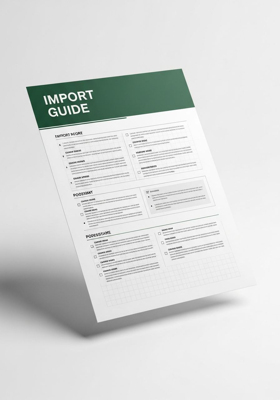 Automotive Parts Import Guide PDF Preview